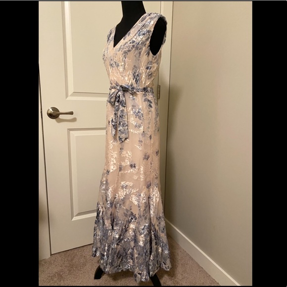 SOLD - Sleeveless Burnout Godet Midi-Dress - Picture 7 of 7